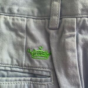 Cotton shorts with green crown from France